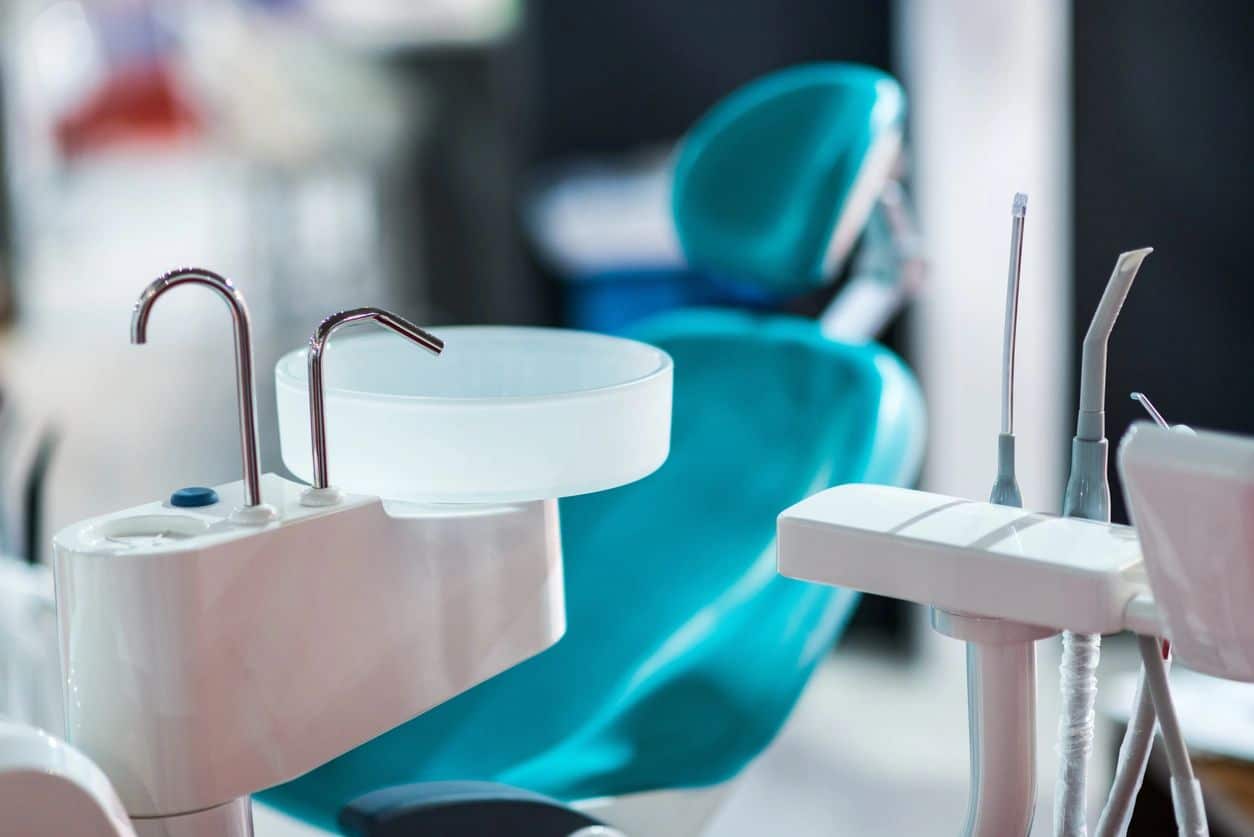 dental chair in dentist office